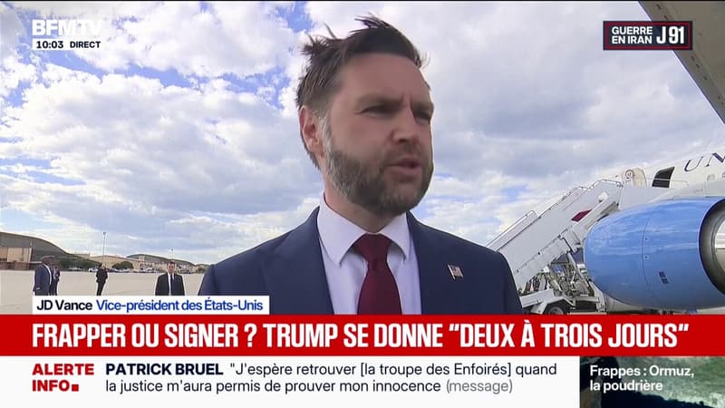 Guerre au Moyen-Orient: JD Vance affirme qu'en cas "d'accord final", les États-Unis "rouvriront le détroit d'Ormuz"