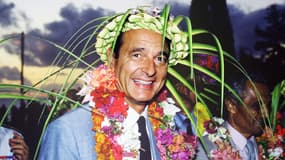 Jacques Chirac, alors Premier ministre, en visite à Nouméa en 1986.
