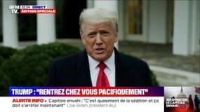 Donald Trump: "C'est une élection frauduleuse mais nous ne pouvons pas utiliser la force, rentrez chez vous"