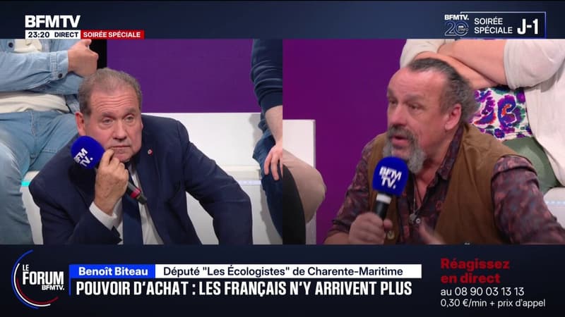 FORUM BFM - "La transition écologique, c'est pas une option" mais "ce n'est pas aux citoyens de la financer", assure Benoît Biteau, député Écologiste de Charente-Maritime