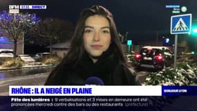 Rhône : les premières neiges sont tombées en plaine