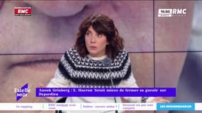 Depardieu: Anouck Grinberg appelle Emmanuel Macron à "fermer sa gueule"
