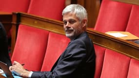 Le chef des députés Les Républicains Laurent Wauquiez à l'Assemblée nationale le 30 avril 2025 
