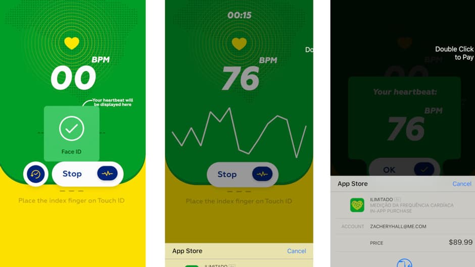 L'application Heart Rate L'application Heart Rate