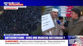 Marche contre l'antisémitisme: "Je déplore l'absence de certaines organisations musulmanes de France" (Rezza Nabil, Imam francilien)