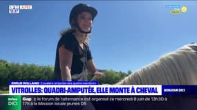 Vitrolles: quadri-amputée, elle pratique de l'équithérapie