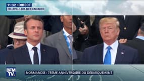 D-Day: La Marseillaise retentit dans le cimetière de cérémonie de Colleville-sur-Mer