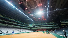 Le stade Pierre-Mauroy de Lille en configuration tennis