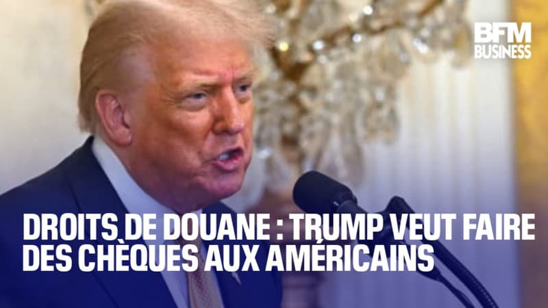 Droits de douane : Trump veut faire des chèques aux Américains