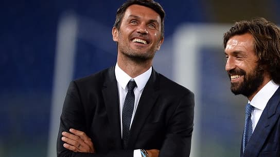 Entre 2001 à 2009, Paolo Maldini et Andrea Pirlo ont remporté deux Ligue des champions avec le grand Milan AC.