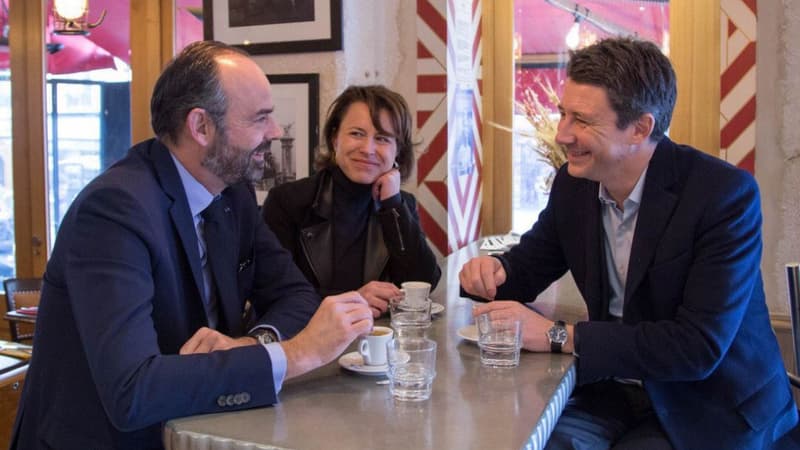 Edouard Philippe, Delphine Bürkli et Benjamin Griveaux. 