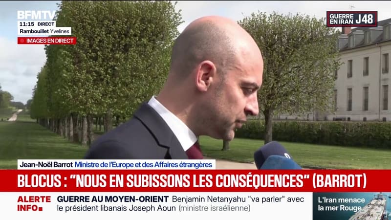 Guerre au Moyen-Orient: Jean-Noël Barrot demande "la liberté de navigation" dans le détroit d'Ormuz