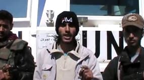 Un extrait de la vidéo de revendications des combattants syriens.