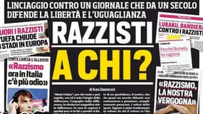 La Une du Corriere de ce vendredi