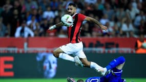 Gaëtan Laborde buteur contre lors de Nice-Lille, le 11 août 2023.