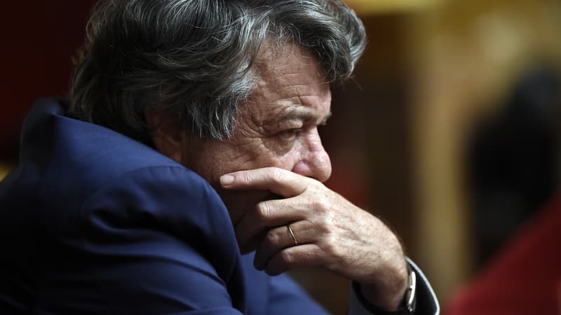 L'ancien ministre Jean-Louis Borloo, le 3 novembre 2015 à l'Assemblée nationale à Paris lors d'une session de questions au gouvernement.