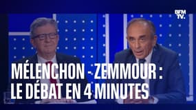 Mélenchon - Zemmour: les moments forts du débat sur BFMTV en 4 minutes