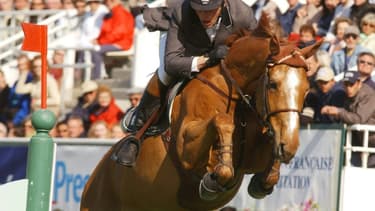 Le cavalier français Edouard Mathé en 2003 à La Baule
