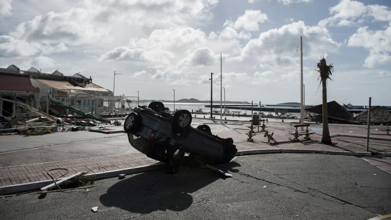 Les dégâts après le passage de l'ouragan Irma à Saint-Martin