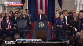 Investiture: Donald Trump annonce la déportation de "millions de criminels sans papier"