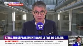 Premier déplacement de Gabriel Attal dans le Pas-de-Calais: "Il a raison d'aller au devant de celles et ceux qui sont dans le désarroi", réagit Olivier Faure (PS)