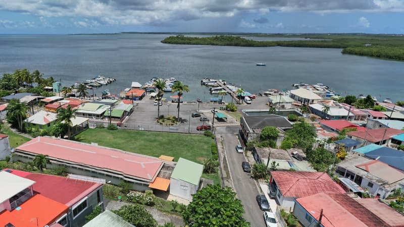 Capture d'écran du quartier Vieux-Bourg de la commune de Morne-à-l'Eau en Guadeloupe (Google Street View) 