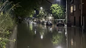 Des inondations à Beauvais (Oise), le 22 juin 2021.