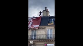 Manifestation contre le racisme: il escalade un immeuble pour arracher la banderole de Génération Identitaire
