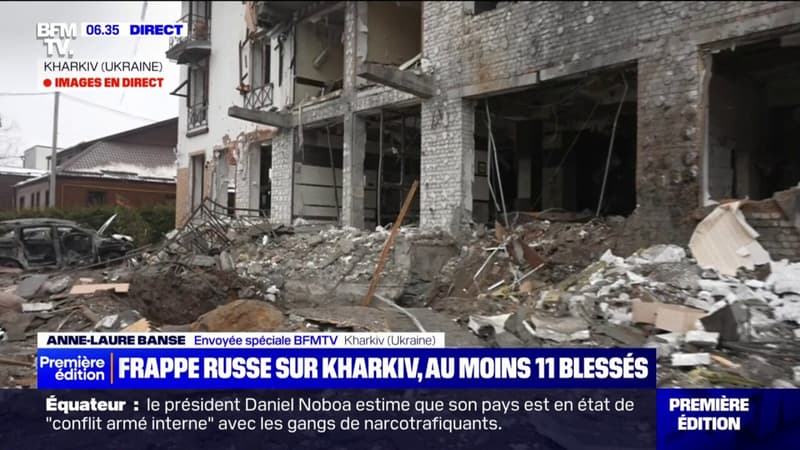Guerre en Ukraine: une frappe russe sur un hôtel de Kharkiv fait 11 blessés