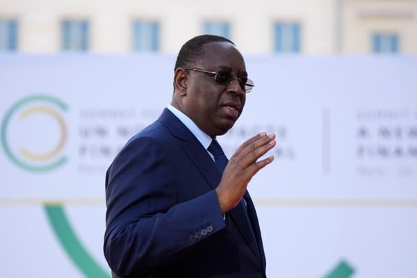 Le président sénégalais Macky Sall, le 23 juin 2023 à Paris