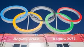 Les anneaux olympiques en Chine lors des JO de Pékin 2022