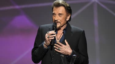 Johnny Hallyday aux Victoires de la musique en février 2016