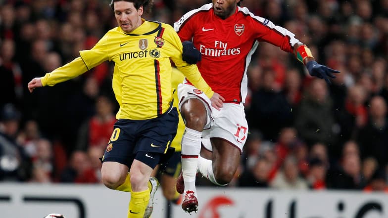 Lionel Messi et Alexandre Song