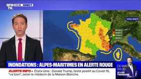 Les Alpes-Maritimes placées en vigilance rouge pluie-inondation