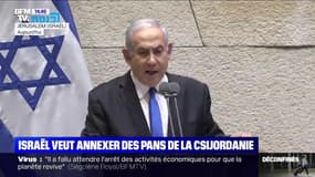 Benjamin Netanyahu (Premier ministre israélien): "Il est temps" d'annexer des pans de la Cisjordanie occupée
