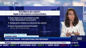 Mon employeur est-il autorisé à filmer mon écran d'ordinateur en mettant une caméra de surveillance derrière mon poste ? - 08/11