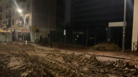 Des agriculteurs ont déversé une dizaine de bennes remplies de terre et gravats ce mardi soir devant la cité administrative.
