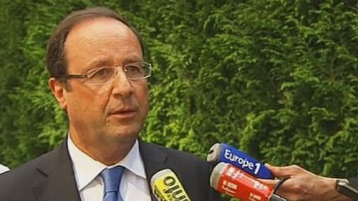 François Hollande était ce jeudi à Marly le Roi, sur le site de la société IX Blue.