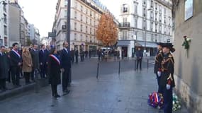 13-Novembre: l'hommage aux victimes, au croisement des rues Bichat et Alibert (10e)