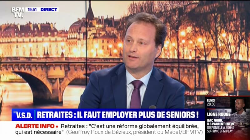 Sylvain Maillard sur les retraites: « Notre objectif c’est que les entreprises gardent et qu’elles forment leurs séniors »