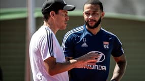 Rudi Garcia et Memphis Depay