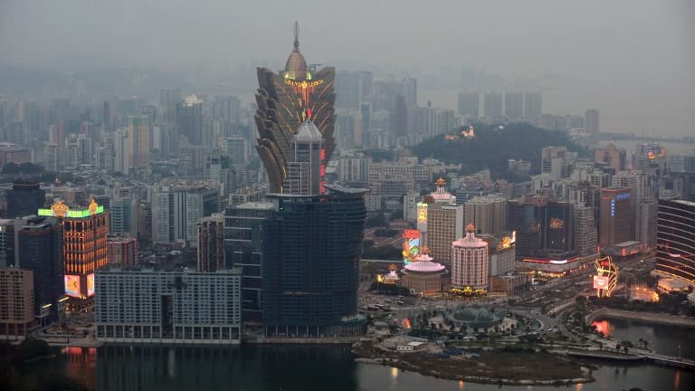 Vue du centre de la ville de Macao en Chine (image d'illustration)