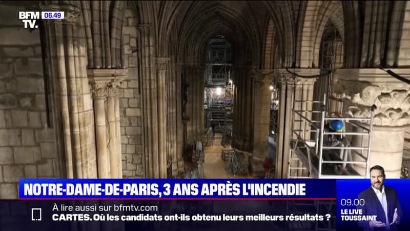 Notre-Dame de Paris: 3 ans après l'incendie, où en sont les travaux?