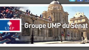 La page d'accueil du site Internet du groupe UMP au Sénat