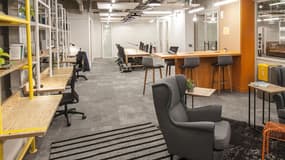 Le nouvel espace de la filial coworking de Bouygues à La Défense.