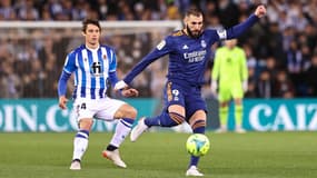 Benzema face à la Real Sociedad