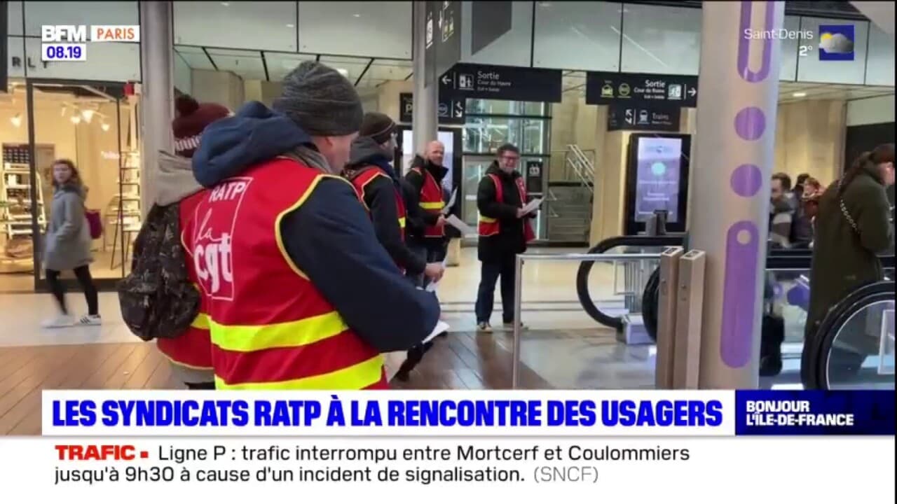Les Syndicalistes De La Ratp à La Rencontre Des Usagers Avant La Grève Les Syndicalistes De La Ratp à La Rencontre Des Usagers Avant La Grève