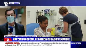 Vaccin AstraZeneca: "À l'injection du vaccin, le système immunitaire se met en marche" assure son président Olivier Nataf