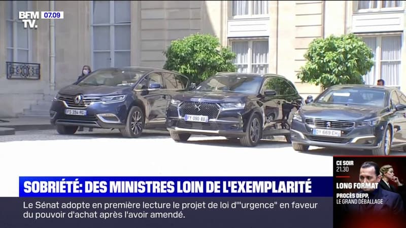 Sobriété énergétique: le gouvernement épinglé pour des voitures restées moteurs allumés à l'Élysée