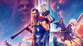 Chris Hemsworth sur l'affiche de "Thor: Love and Thunder"
